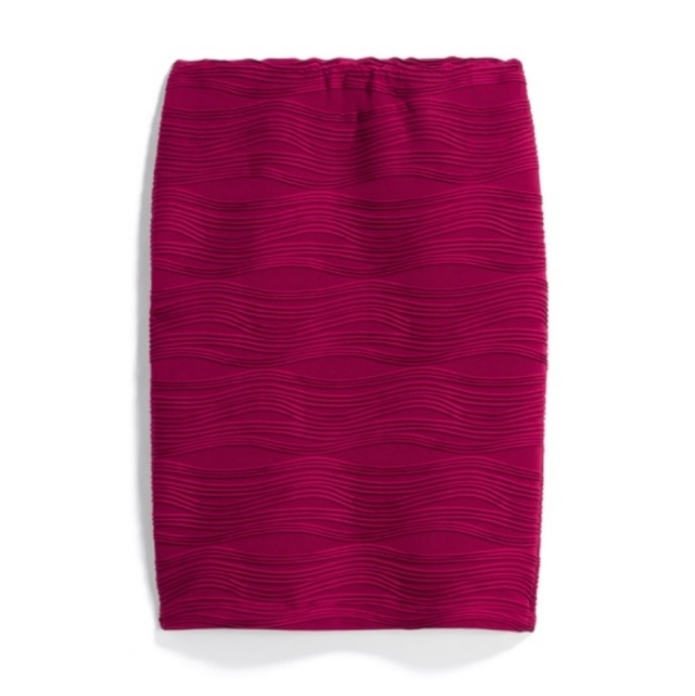 Renee C Florencia Textured Knit High-waist Pencil skirt